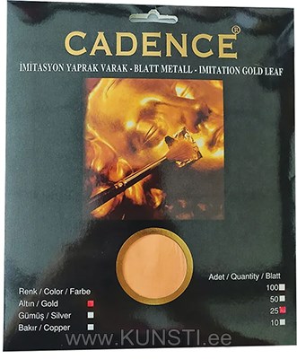 Поталь «золото» в листах 15x15см 25 л. Cadence ― VIP Office HobbyART