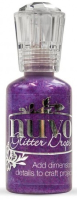 Pärlkontuur Tonic Studios Nuvo glitter drops 30ml purple rain ― VIP Office HobbyART