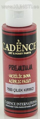 Акриловая краска Premium Cadence 7550 strawberry 70 ml  ― VIP Office HobbyART