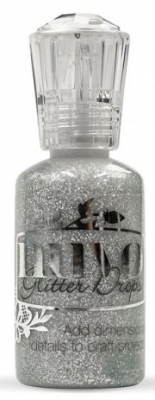 Tonic Studios Nuvo glitter drops 30ml silver moondust ― VIP Office HobbyART