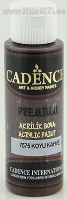 Акриловая краска Premium Cadence 7575 dark brown 70 ml  ― VIP Office HobbyART