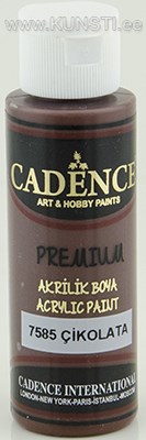 Акриловая краска Premium Cadence 7585 chocolate 70 ml  ― VIP Office HobbyART