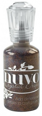 Tonic Studios Nuvo glitter drops 30ml chocolate fondue ― VIP Office HobbyART