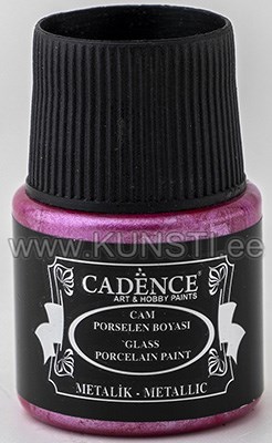 Краска по стеклу Glass & ceramic paint metallic 76 dark pink 45 ml ― VIP Office HobbyART