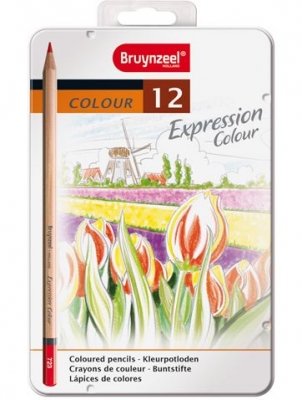 Värvipliiats Bruynzeel Expression 12 värvi Colour Metallkarbis ― VIP Office HobbyART