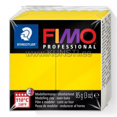 8004-100 Fimo professional, 85gr, Yellow ― VIP Office HobbyART