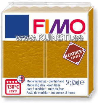 8010-179 Fimo Leather effect, 57гр, ochre ― VIP Office HobbyART