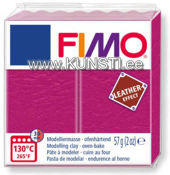 8010-229 Fimo Leather effect, 57гр, raspberry ― VIP Office HobbyART