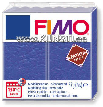 8010-309 Fimo Leather effect, 57гр, indigo ― VIP Office HobbyART