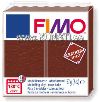 8010-779 Fimo Leather effect, 57гр, nutty brown ― VIP Office HobbyART