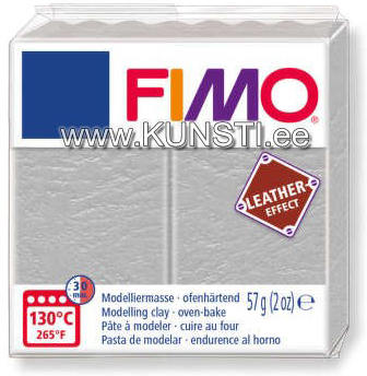 8010-809 Fimo Leather effect, 57гр, dove grey ― VIP Office HobbyART