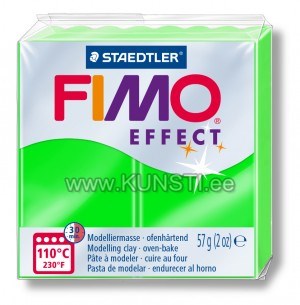 8010-501 Fimo Neon effect, 57гр, Green ― VIP Office HobbyART