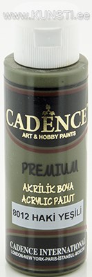 Акриловая краска Premium Cadence 8012 khaki green 70 ml  ― VIP Office HobbyART