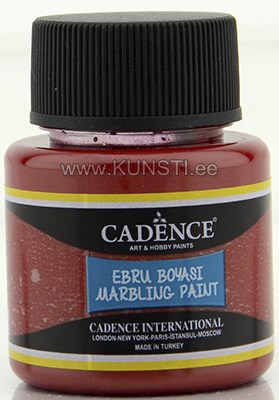 Краска для эбру Cadence Marbling paint 856 Красный 45 ml  ― VIP Office HobbyART