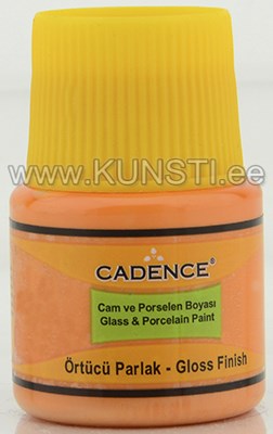 Glass & ceramic paint opaque 858 light orange 45 ml ― VIP Office HobbyART