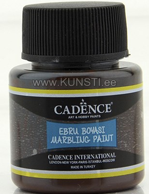 Marmoreerimisvärv Cadence Ebru Marbling paint 863 brown 45 ml  ― VIP Office HobbyART