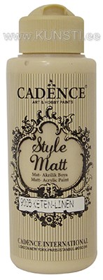 Style matt acrylic paints s-9005 linen 120 ml ― VIP Office HobbyART