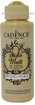 Akrüülvärv Style matt Cadence s-9006 sand beige 120 ml ― VIP Office HobbyART