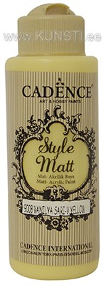 Акриловая краска Style matt Cadence s-9008 vanilla yellow 120 ml ― VIP Office HobbyART