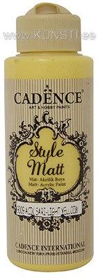 Акриловая краска Style matt Cadence s-9009 light yellow 120 ml ― VIP Office HobbyART