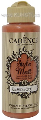 Акриловая краска Style matt Cadence s-9015 coral 120 ml ― VIP Office HobbyART