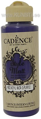 Акриловая краска Style matt Cadence s-9021 dark purple 120 ml ― VIP Office HobbyART