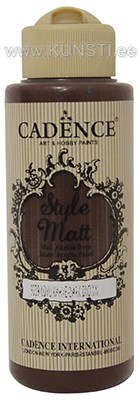 Акриловая краска Style matt Cadence s-9039 dark brown 120 ml ― VIP Office HobbyART