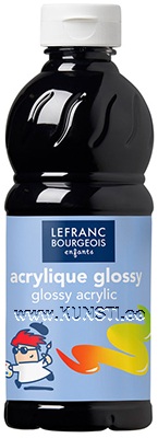 Акриловые глянцевые краски 500ml 265 чёрный Lefranc Bourgeois Glossy Acrylic ― VIP Office HobbyART
