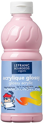 Акриловые глянцевые краски 500ml 456 розовый Lefranc Bourgeois Glossy Acrylic ― VIP Office HobbyART
