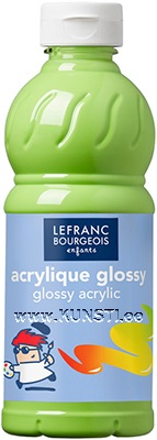 Акриловые глянцевые краски 500ml 586 светло-зелёный Lefranc Bourgeois Glossy Acrylic ― VIP Office HobbyART
