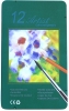 Set of aquarel coloured pencils "Renesans" 12 pcs + brush