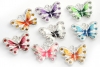 Butterfly charm white 1tk