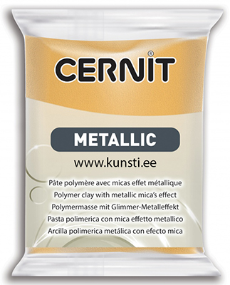 Полимерная глина Cernit Metallic 050 56gr gold ― VIP Office HobbyART