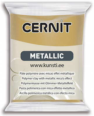 Полимерная глина Cernit Metallic 053 56gr rich gold ― VIP Office HobbyART