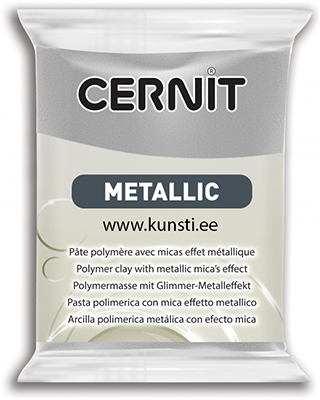 Полимерная глина Cernit Metallic 080 56gr silver ― VIP Office HobbyART