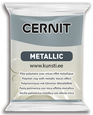 Полимерная глина Cernit Metallic 167 56gr steel ― VIP Office HobbyART