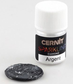 Cernit Sparkling Mica 5g, diamond silver ― VIP Office HobbyART