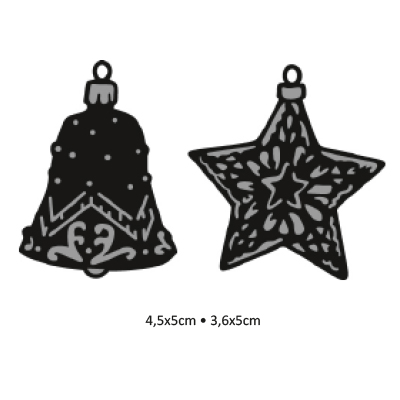 Lõikenoad Marianne Design Craftables CR1382 Tiny's ornaments star & bell