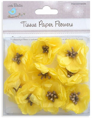 Tissue Pollen Blooms - Yellow, 9pcs ― VIP Office HobbyART