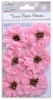 Tissue Pollen Flowers - Pink, 6pcs