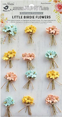 Handmade Flower - Bouquet Pastel Palette 12Pc ― VIP Office HobbyART