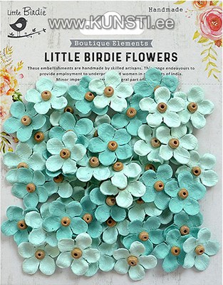 Handmade Flower - Beaded Blooms Arctic Ice 50Pc ― VIP Office HobbyART