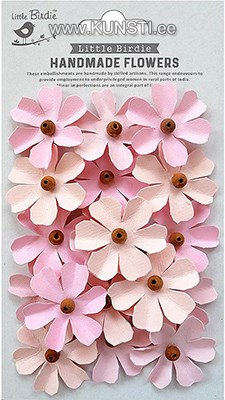 Handmade Flower - Beaded Fancies Pearl Pink 18Pc ― VIP Office HobbyART