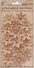 Handmade Flower -  Burlap Beaded Fancies Natural, 15pcs