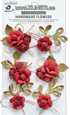 Handmade Flower - Nora Love and Roses 6pc ― VIP Office HobbyART