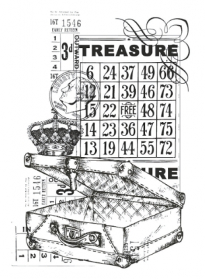 Kaiser craft CS-828 clear stamp vintage treasure ― VIP Office HobbyART