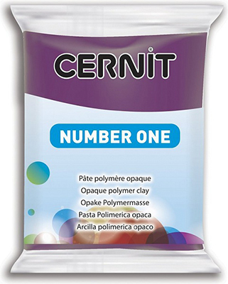 Polymer Clay Cernit Number One 962 Purple ― VIP Office HobbyART