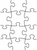 Папка для тиснения 8100 10,8x14,6cm puzzle