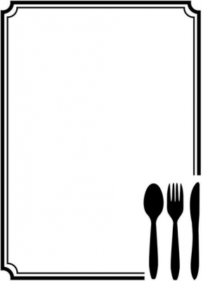 Embossing template 8104 10,8x14,6cm cutlery ― VIP Office HobbyART