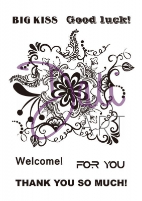 Clear stamp A6 - Mehndi Floral ― VIP Office HobbyART